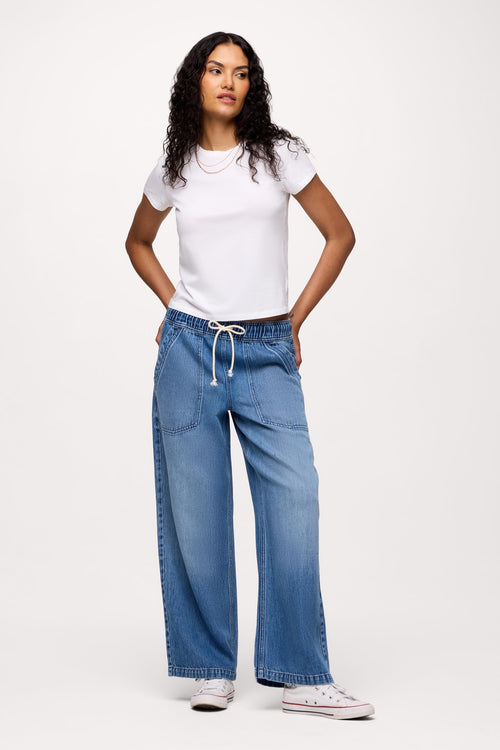 Pull-On Denim Pant | June