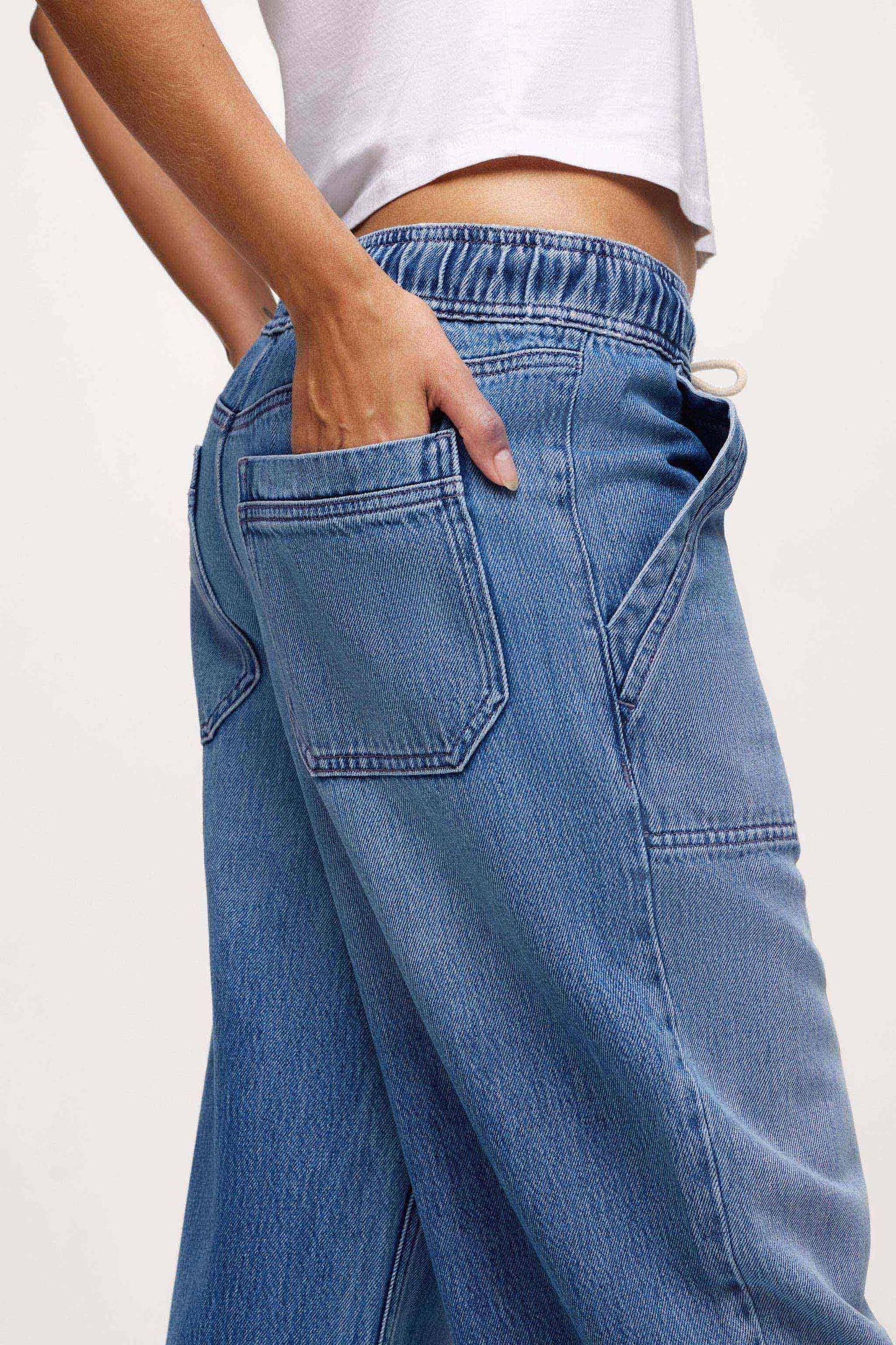 Pull-On Denim Pant | June