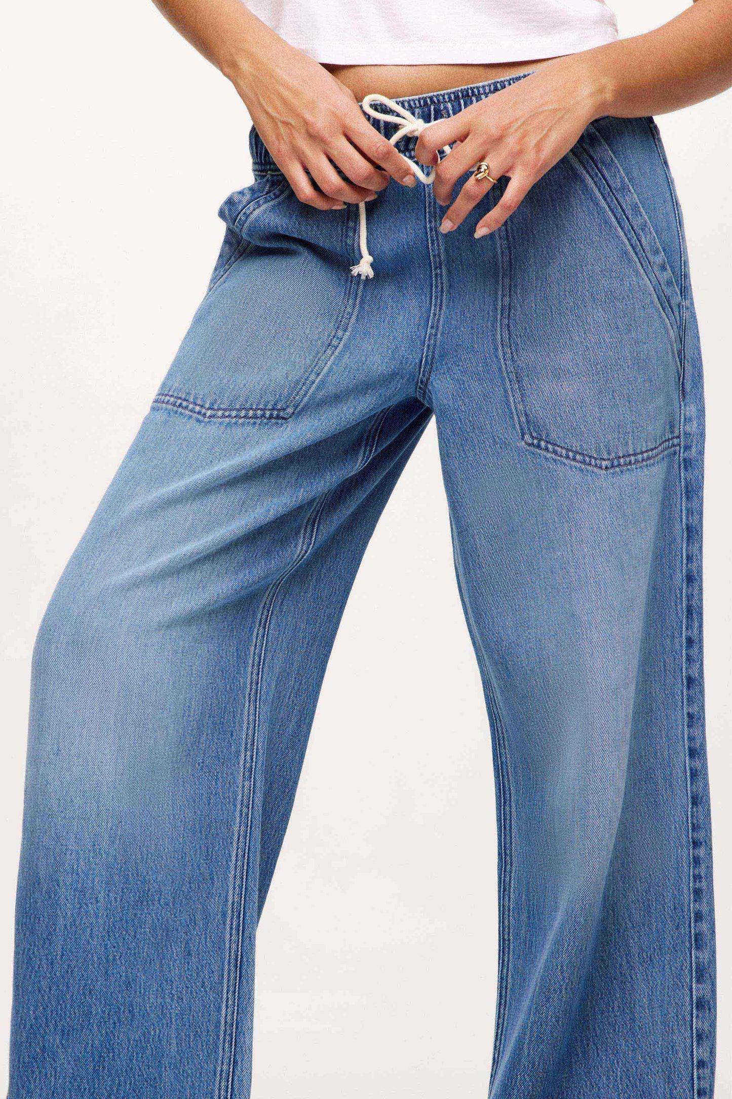 Pull-On Denim Pant | June