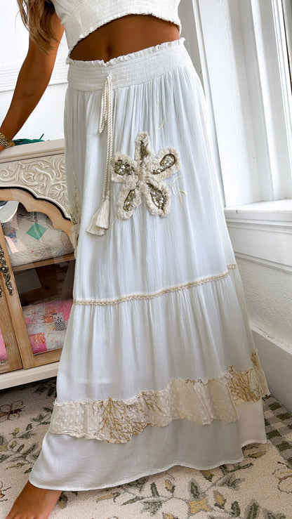 Barefoot Blooms Two Piece Set, Ivory