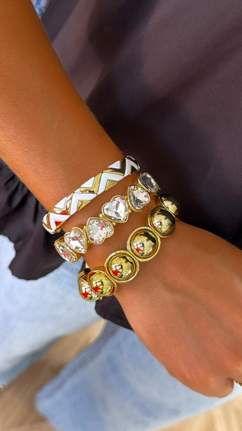 Pearly Love Bracelet Stack