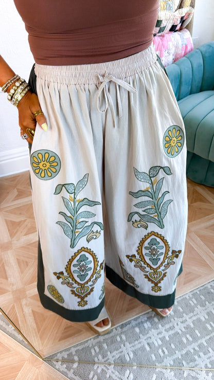 Olive Breeze Pants, Taupe/Olive