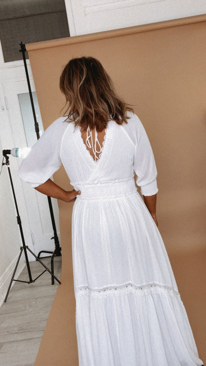 ECB Exclusive: Most Admired Maxi Dress , White