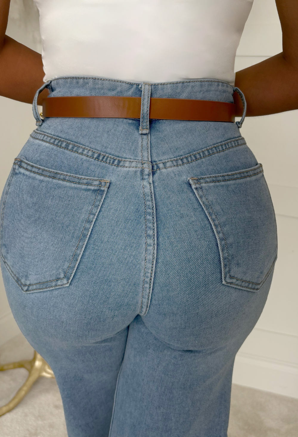 Couture Babe Tan Buckle Belt