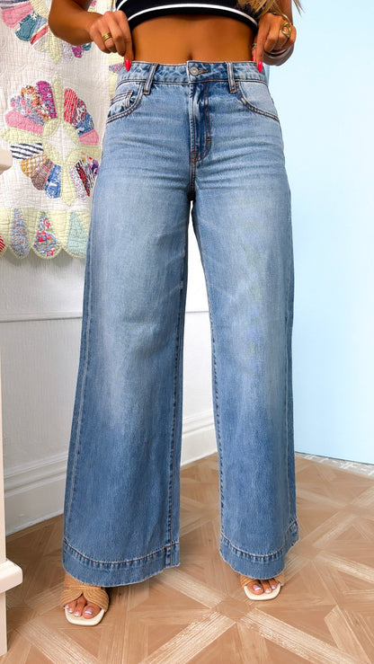 Logan Straight Leg Jeans, Medium Wash