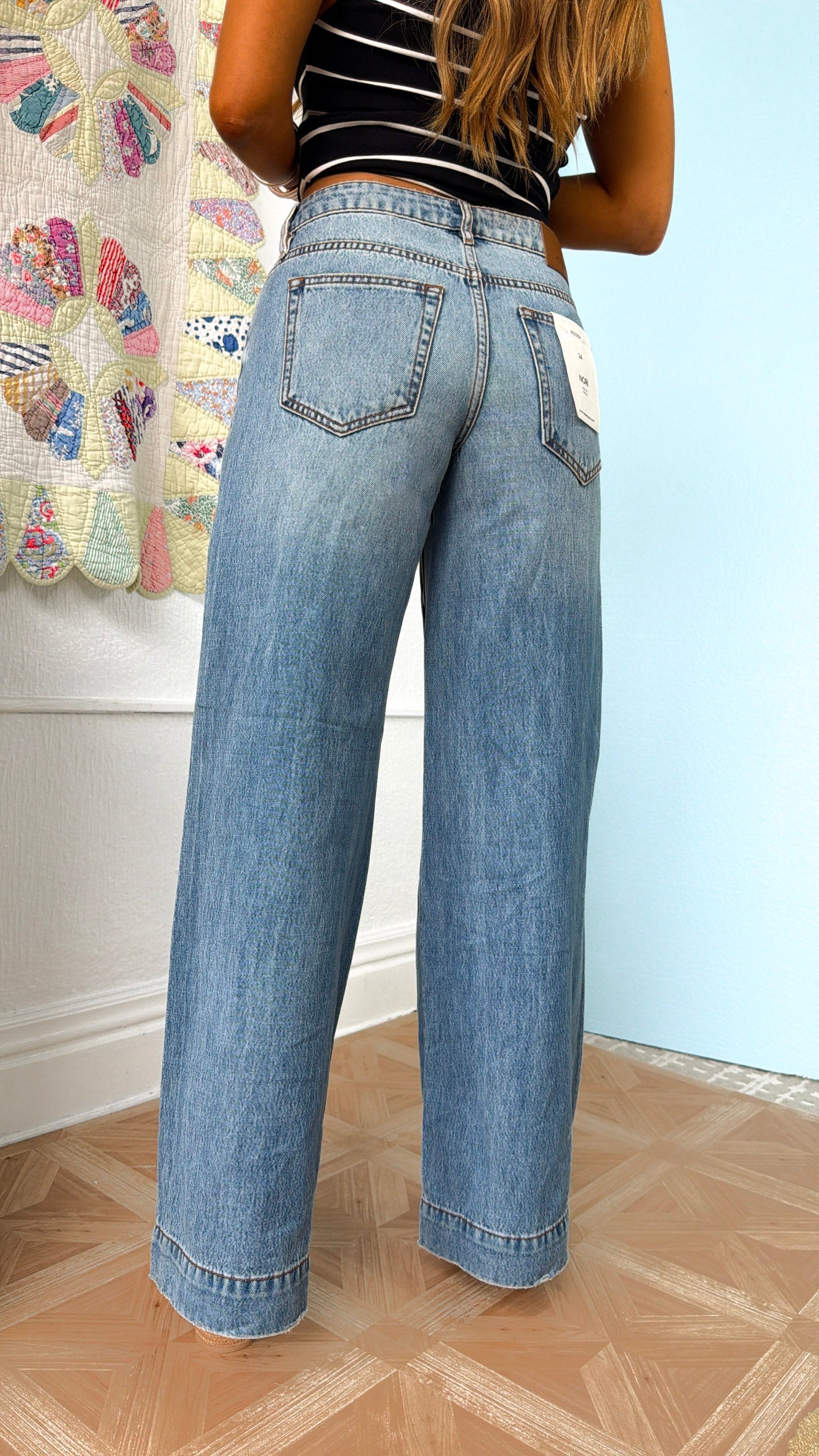 Logan Straight Leg Jeans, Medium Wash