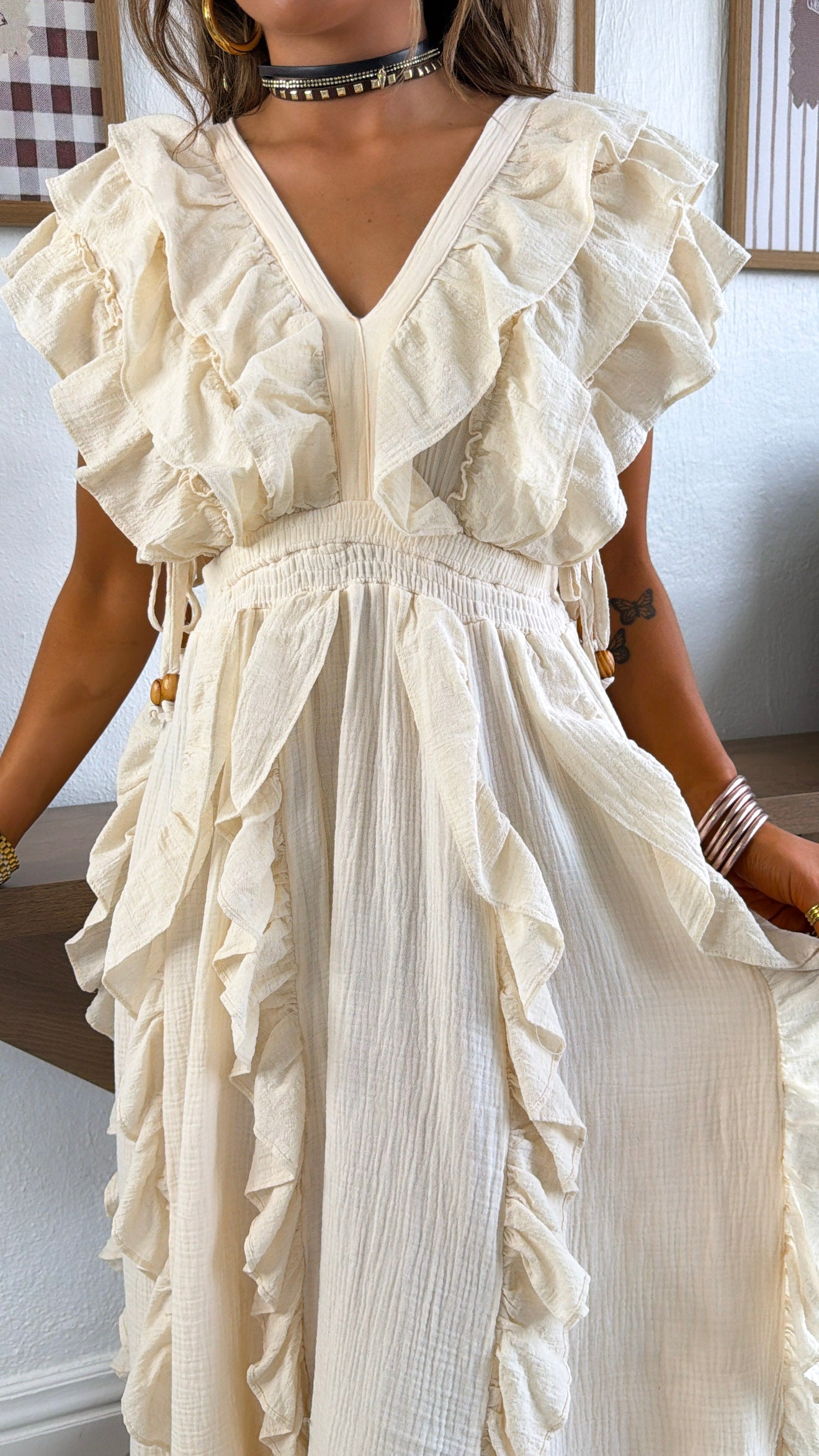 Indie Dreams Maxi Dress, Ivory