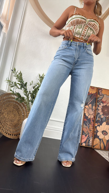 Knix High Rise Wide Leg Jean, VERVET