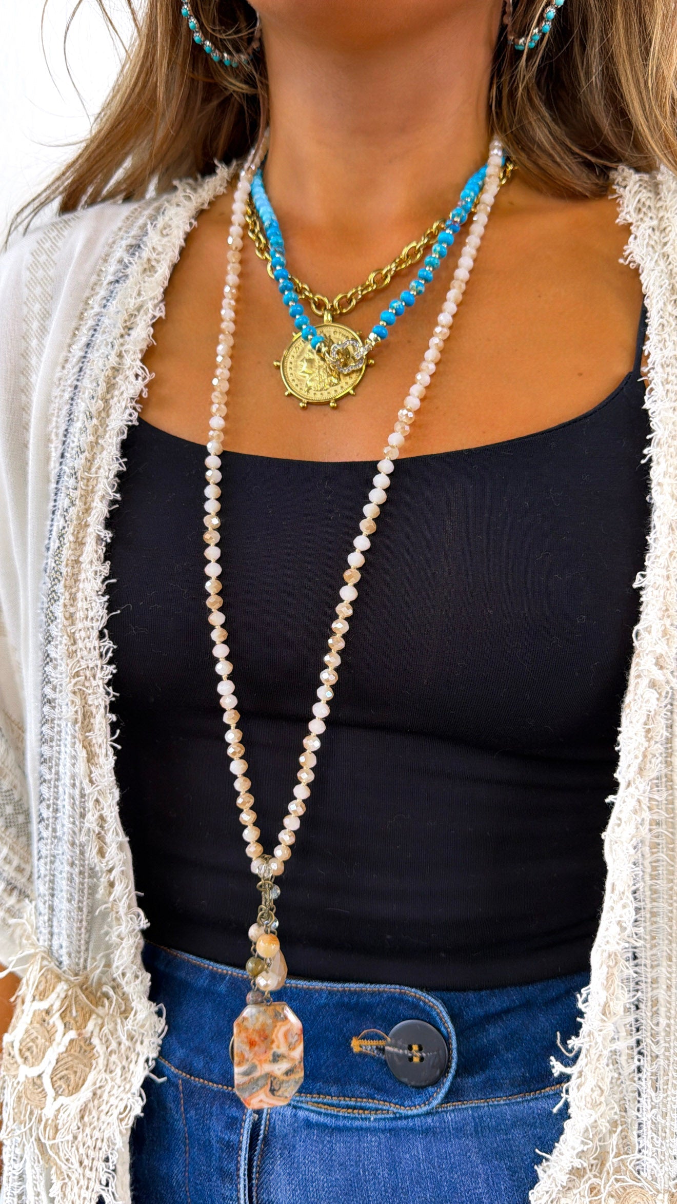 Nomad Blush Lilly Necklace