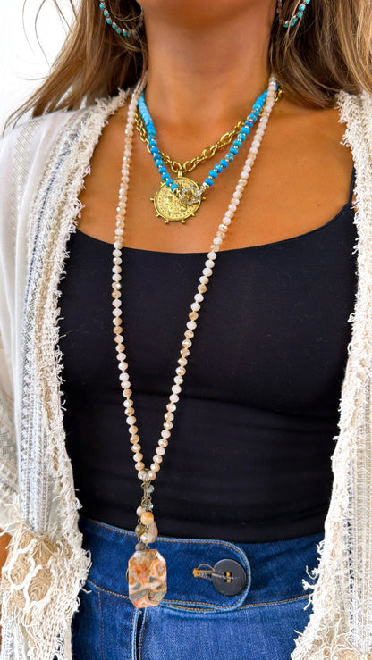 Nomad Blush Lilly Necklace