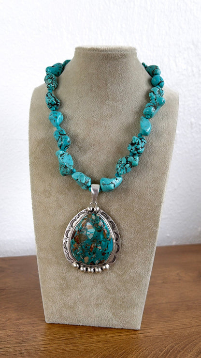 Gemstone Necklace, Turquoise
