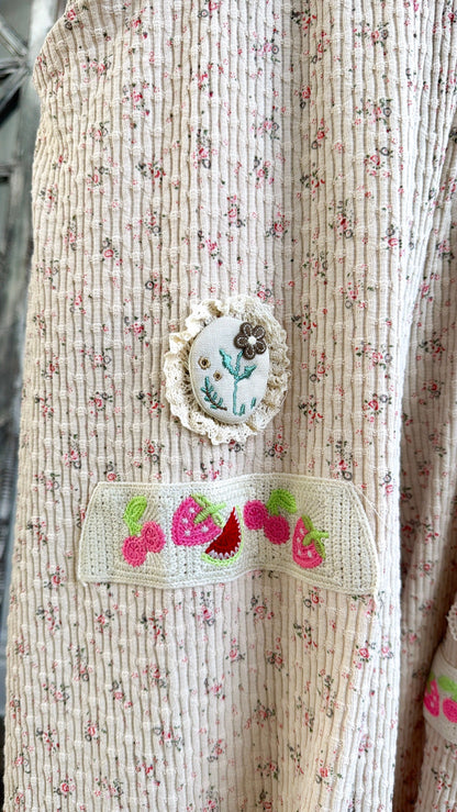 Blossom Field Overalls, Latte Multi