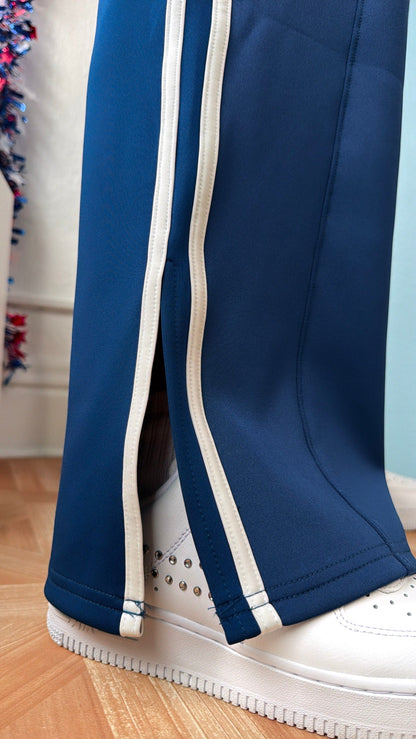 Everyday Stripe Track Pant, Navy/White
