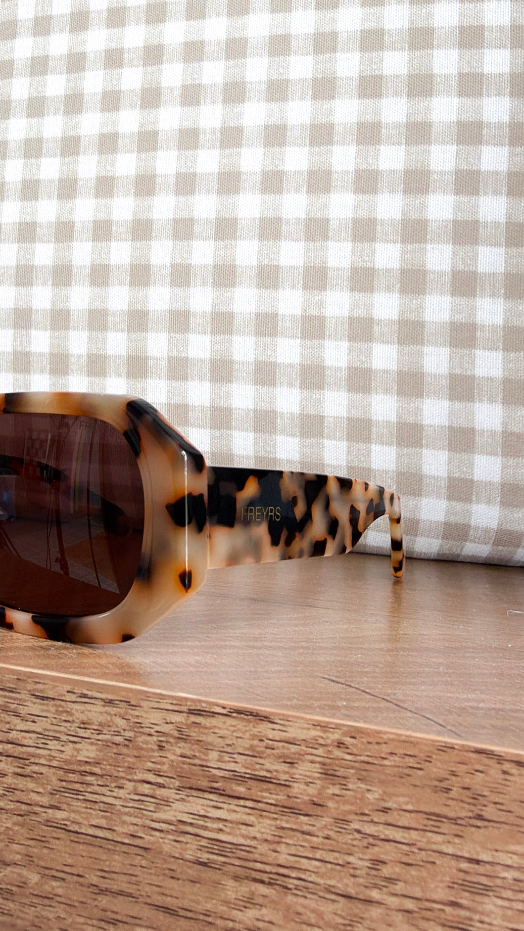 FREYRS: Onyx Acetate Womens Rectangular Sunglasses