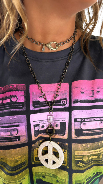 Groovy Necklace, White