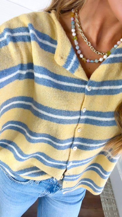 Multi Striped Button Down, Honey