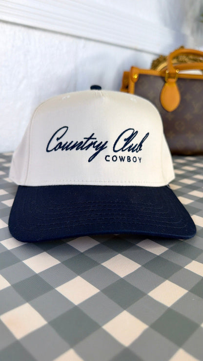 Country Club Cowboy Hat, Navy