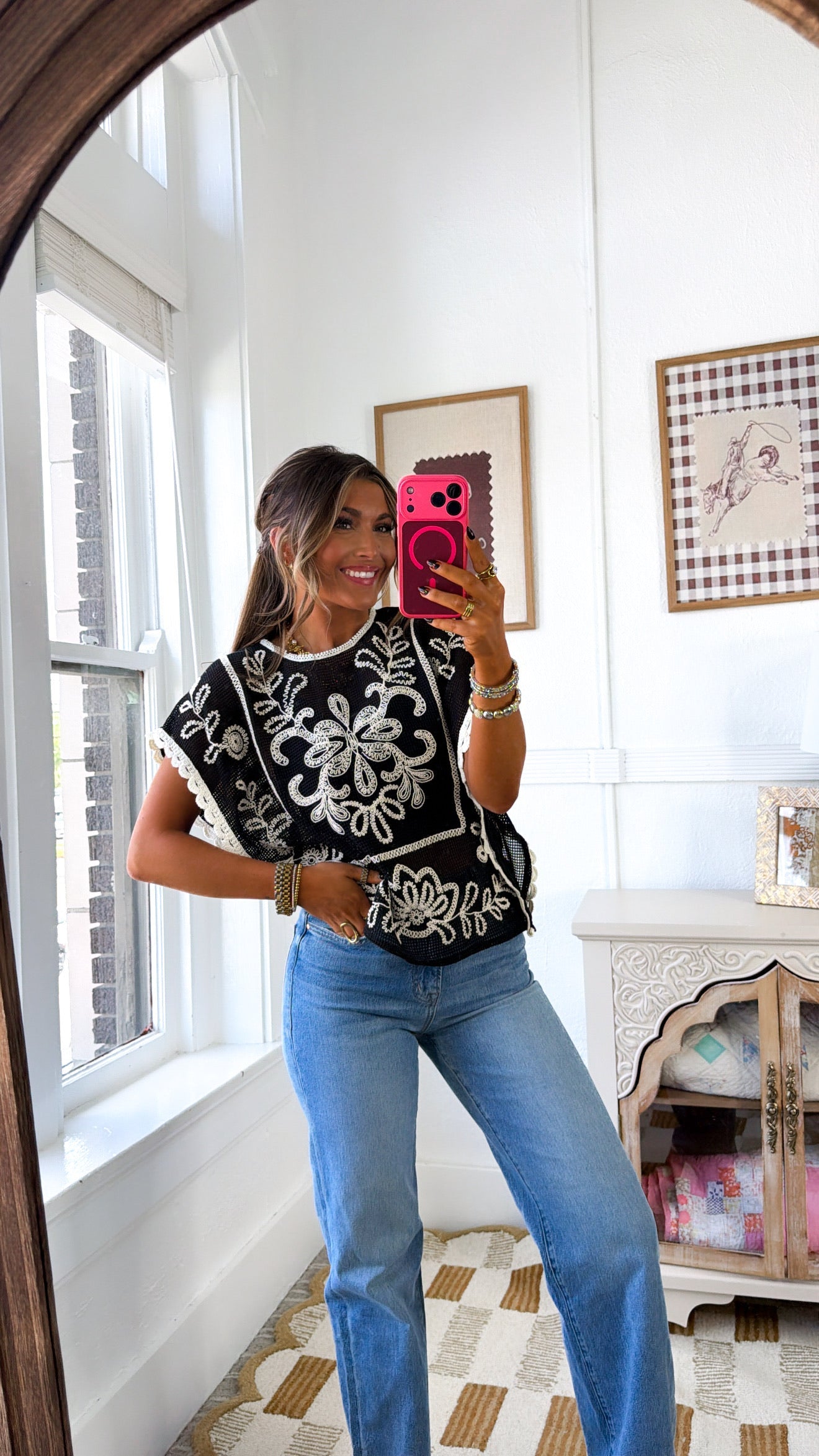 BY TOGETHER: Sea Breeze Top, Black Natural