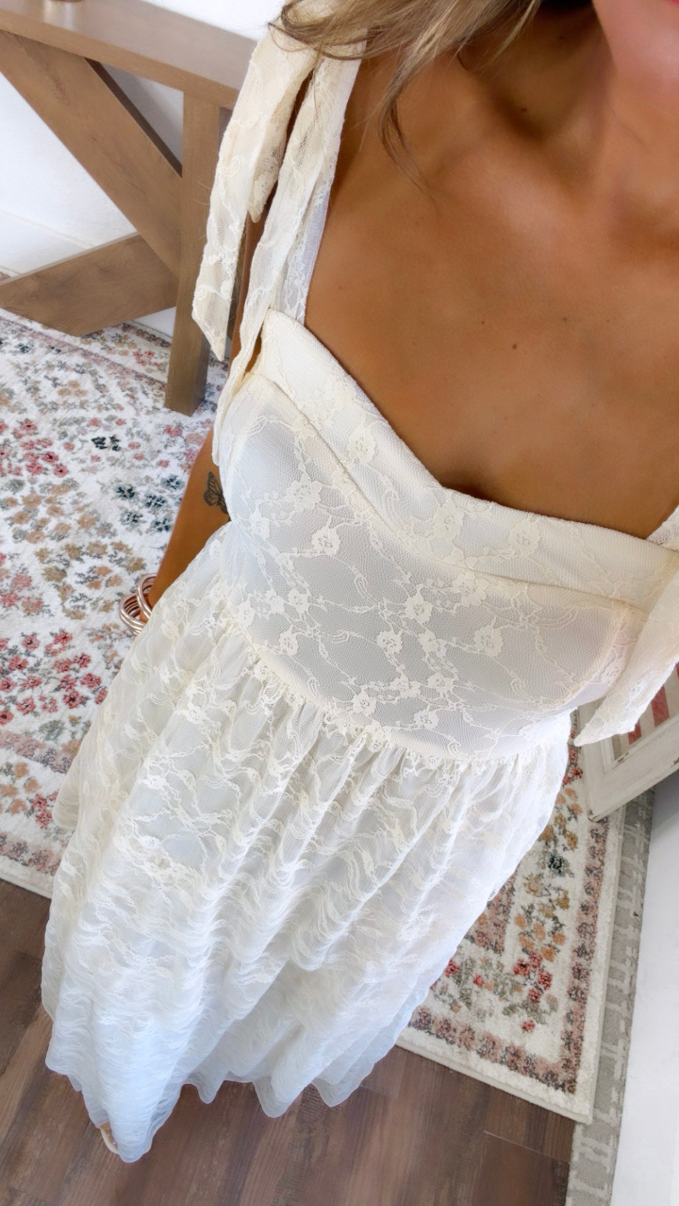 Penelope Floral Maxi Dress, Ivory Cream