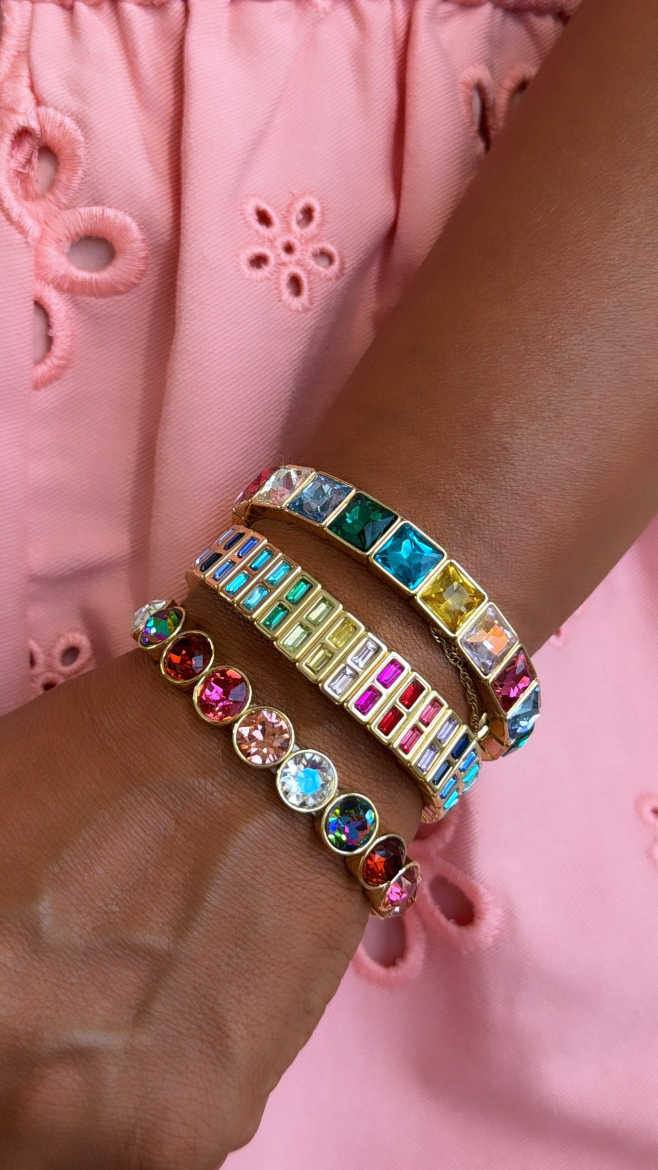 Rainbow Bracelet Stack