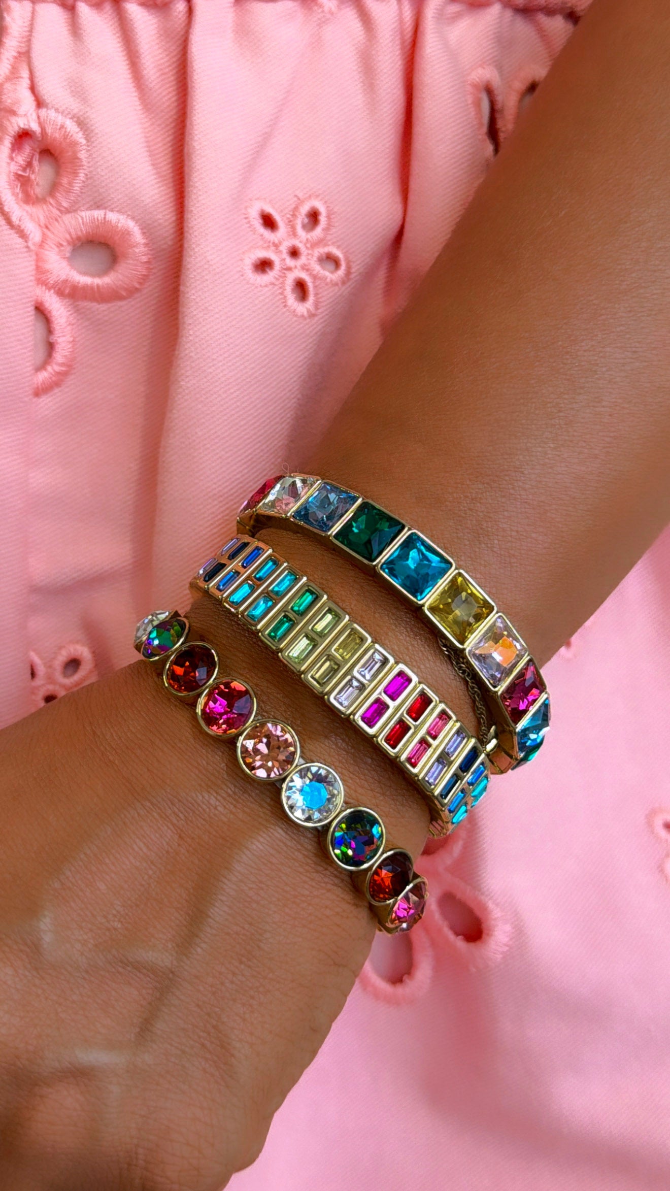 Rainbow Bracelet Stack