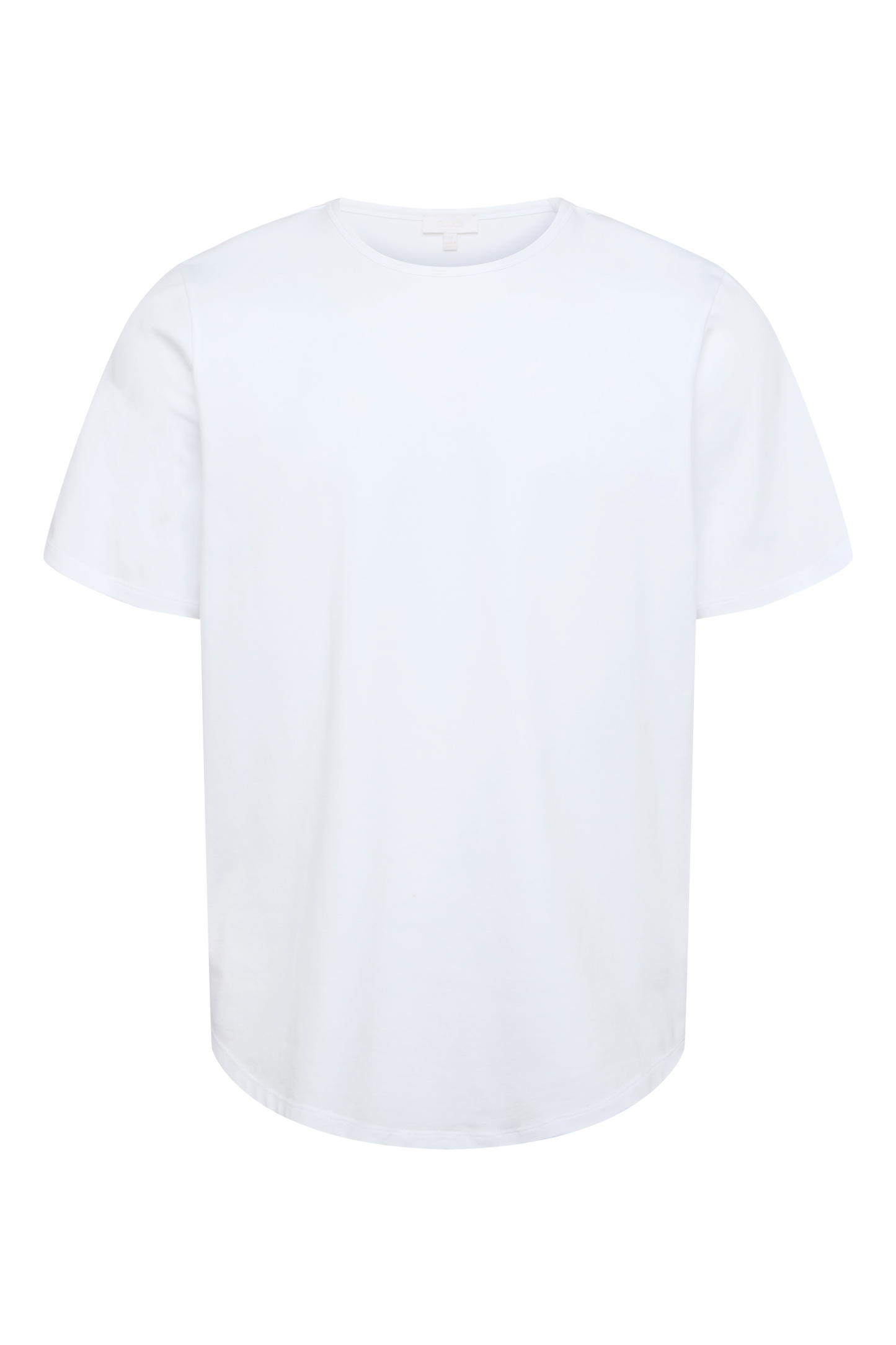Freeform Curved Hem Tee | White
