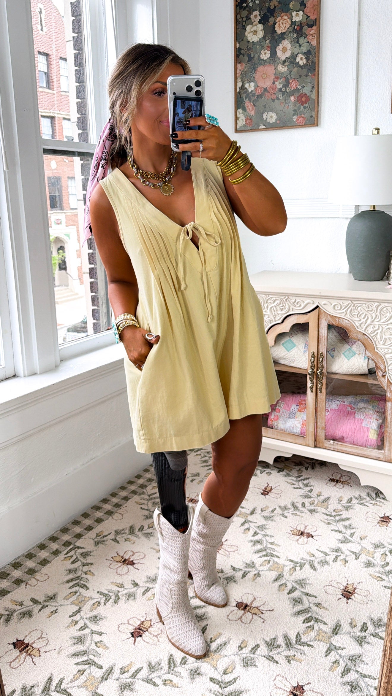 Angel Energy Romper, Yellow