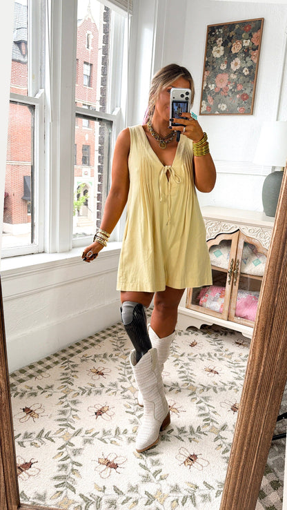 Angel Energy Romper, Yellow