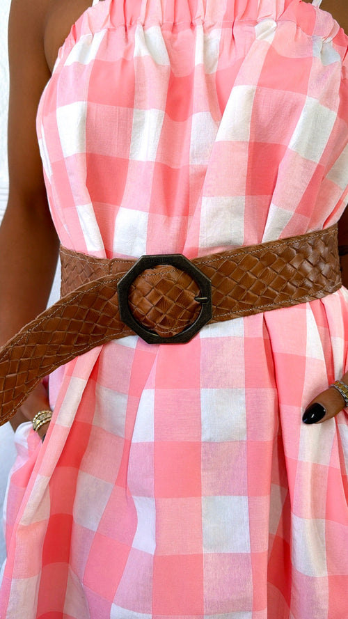 Bedstu Dreamweaver Belt, Tan Rustic