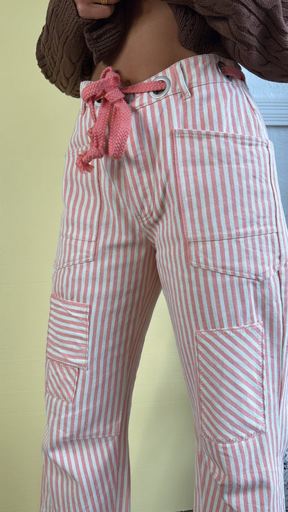 Dune Twill Barrel Pant, Coral Peach