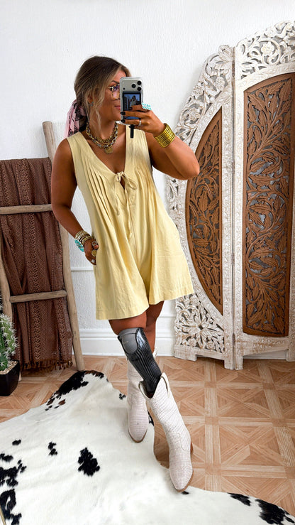 Angel Energy Romper, Yellow