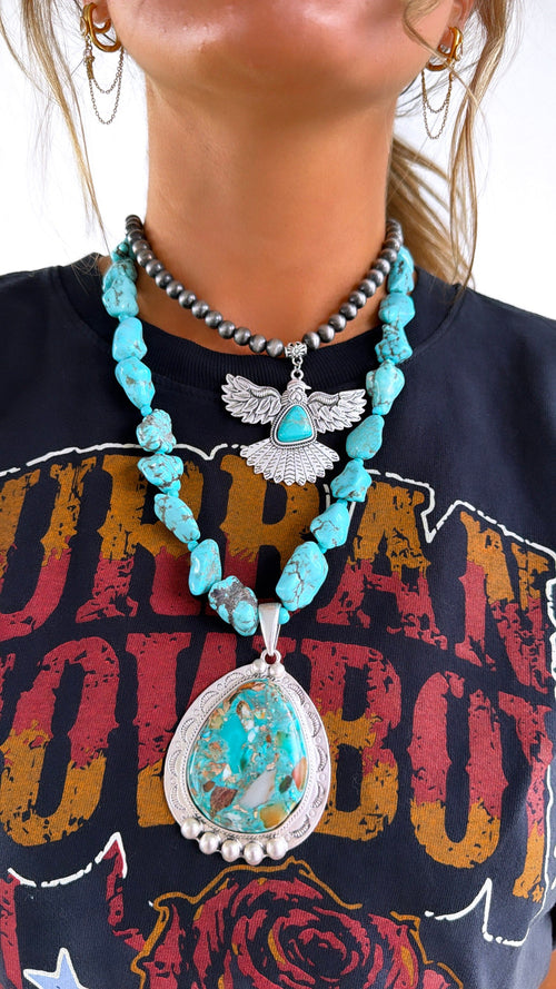 Gemstone Necklace, Turquoise