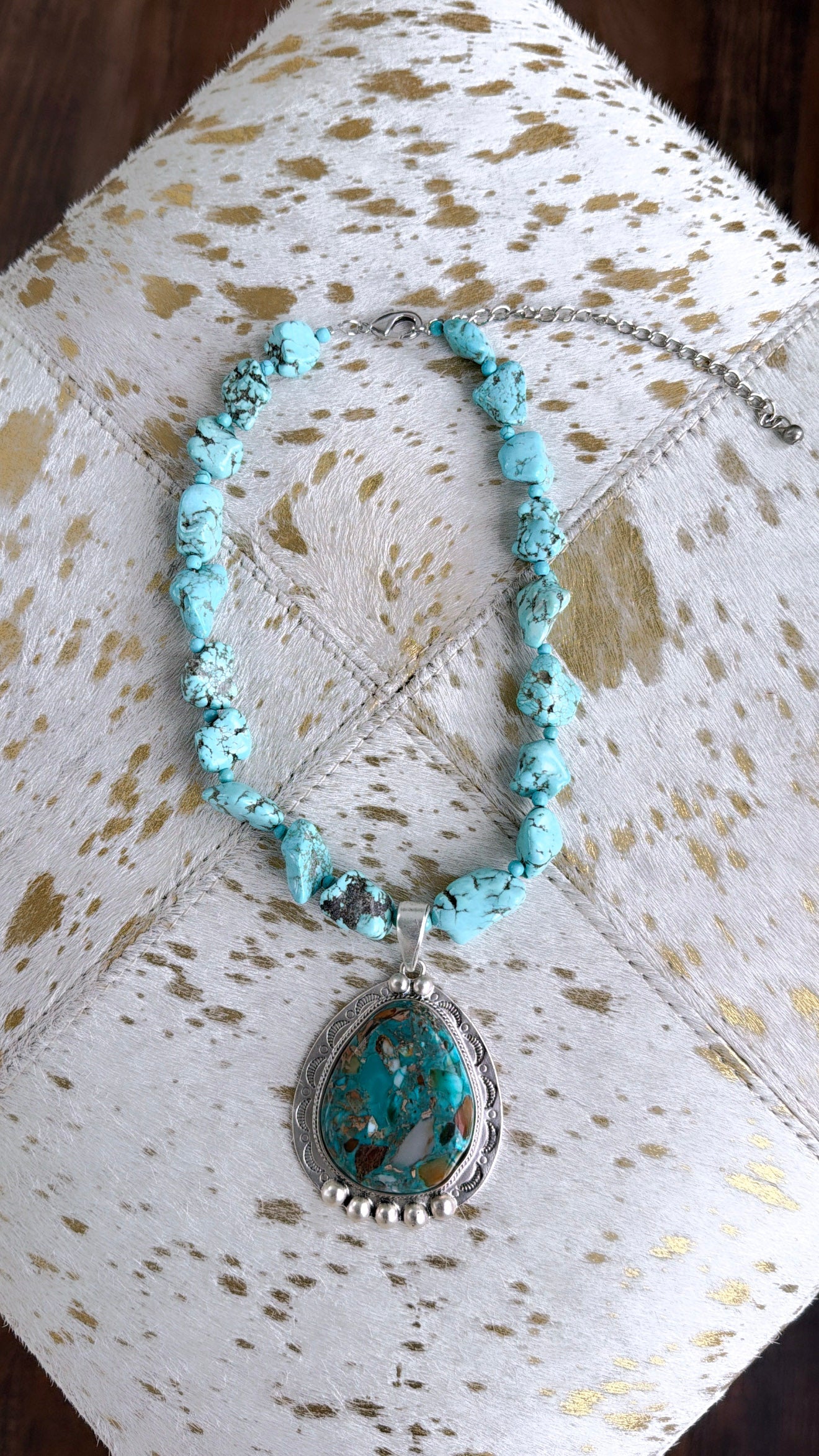 Gemstone Necklace, Turquoise