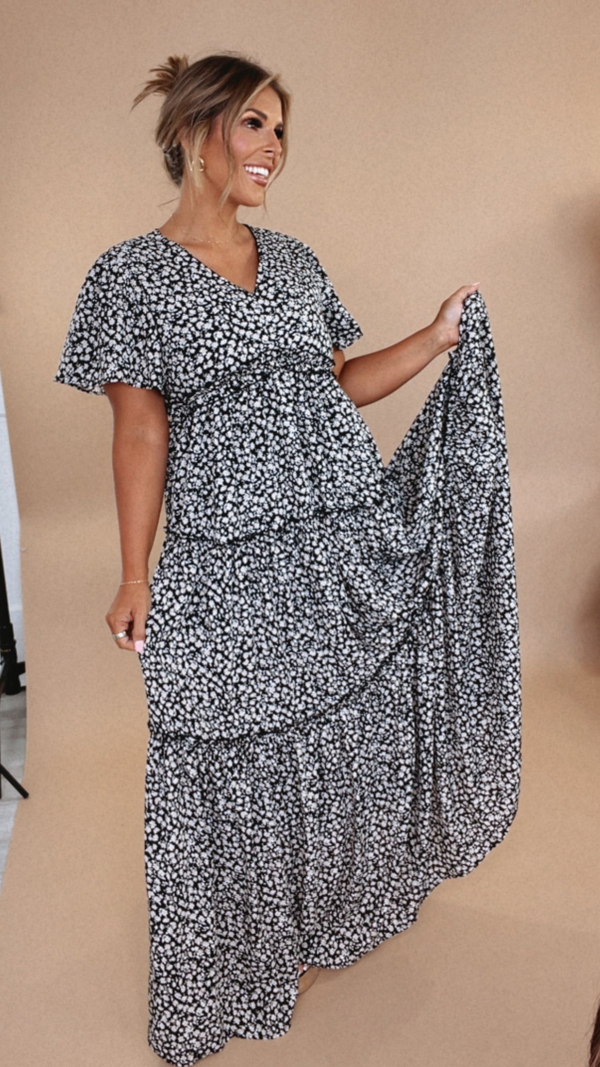 ECB Exclusive: Making Memories Maxi Dress, Black