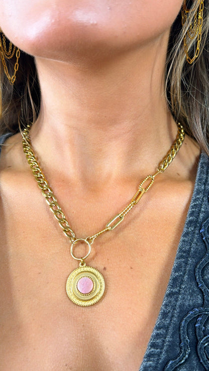 Desert Glow Coral Necklace
