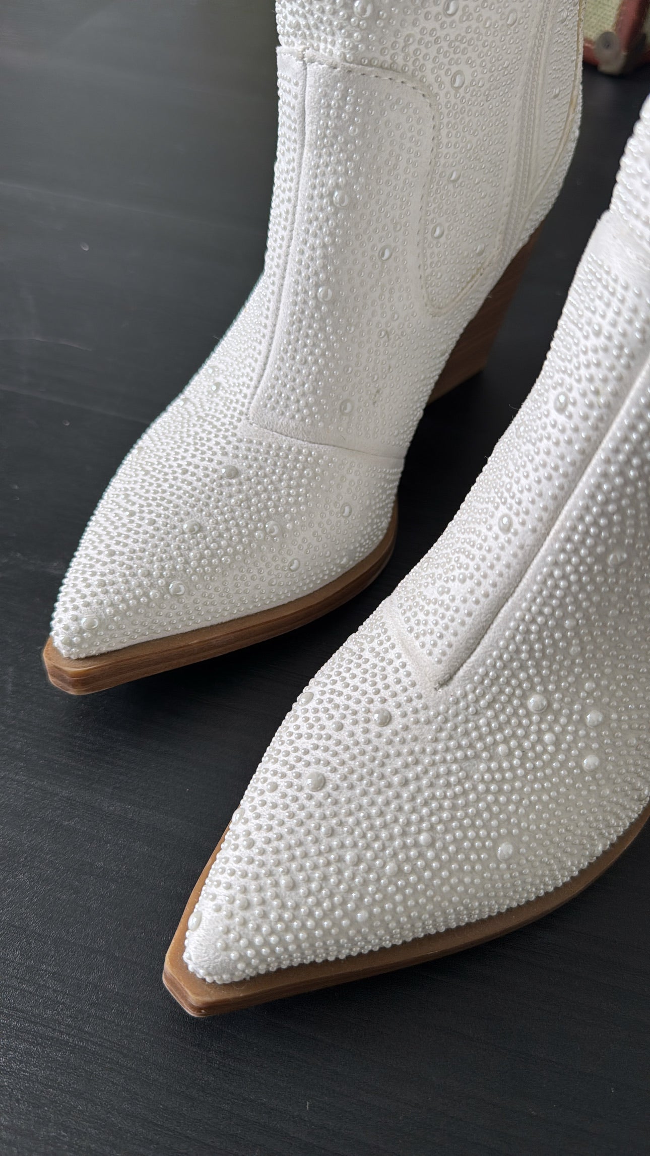 Dallas Studded Bootie, White