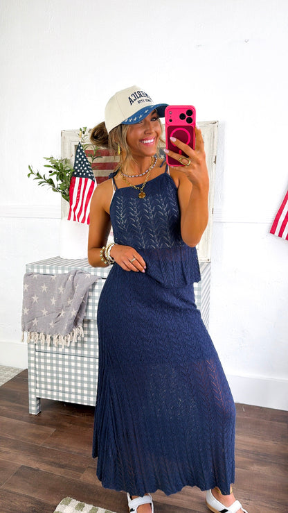 Deep Sea Darling Set, Navy