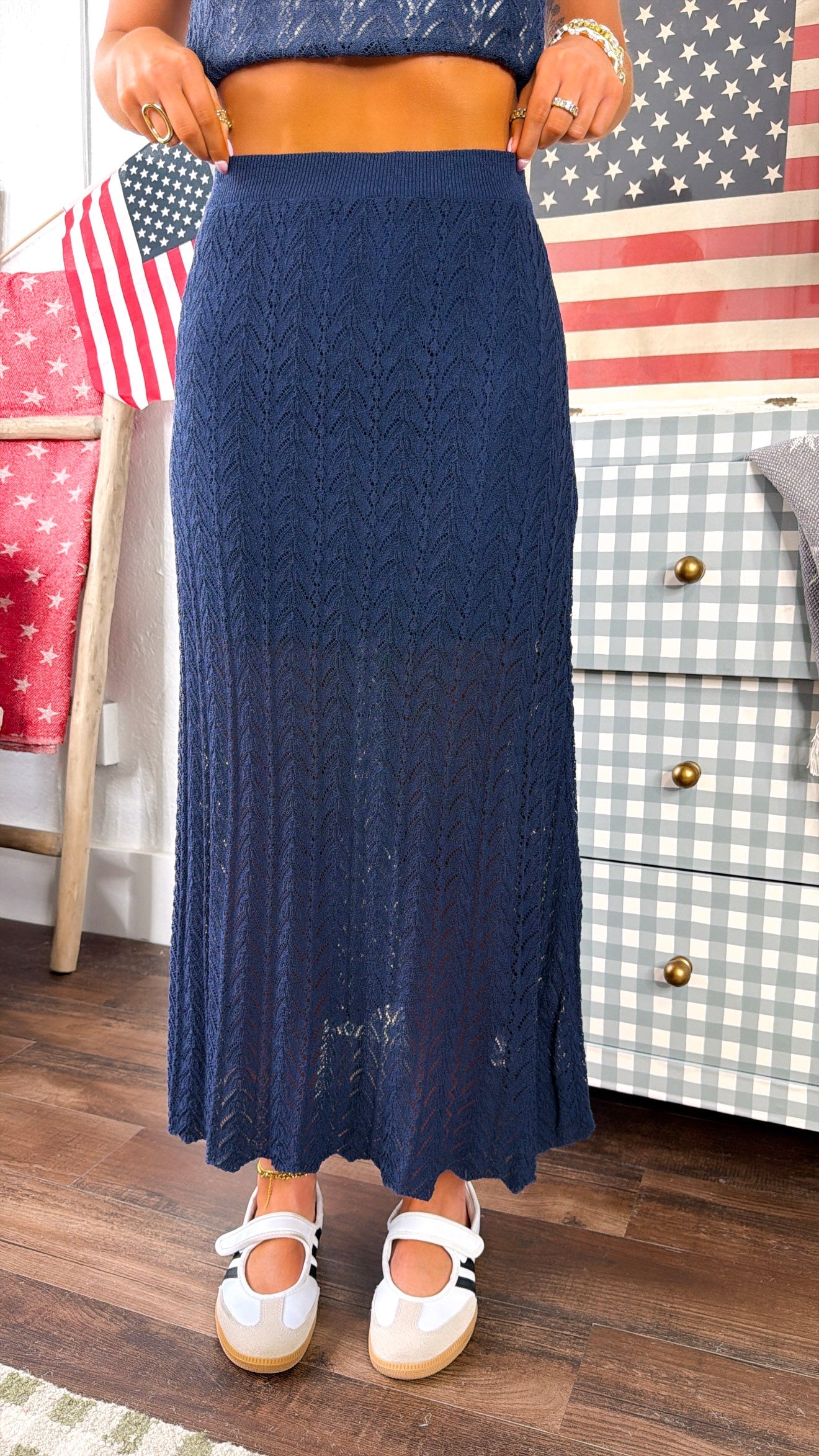 Deep Sea Darling Set, Navy
