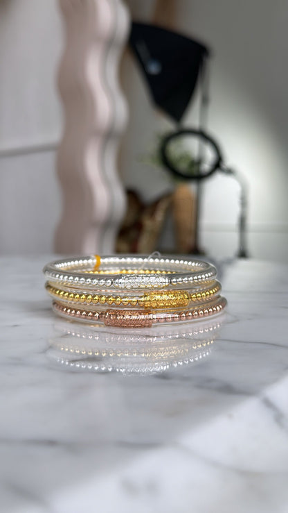 BuDhaGirl: BIBI All Weather Bangles(set of 3)- Serenity Prayer