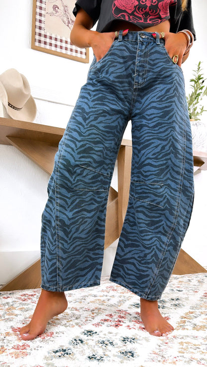 Gallery Girl Barrel Pants, Denim