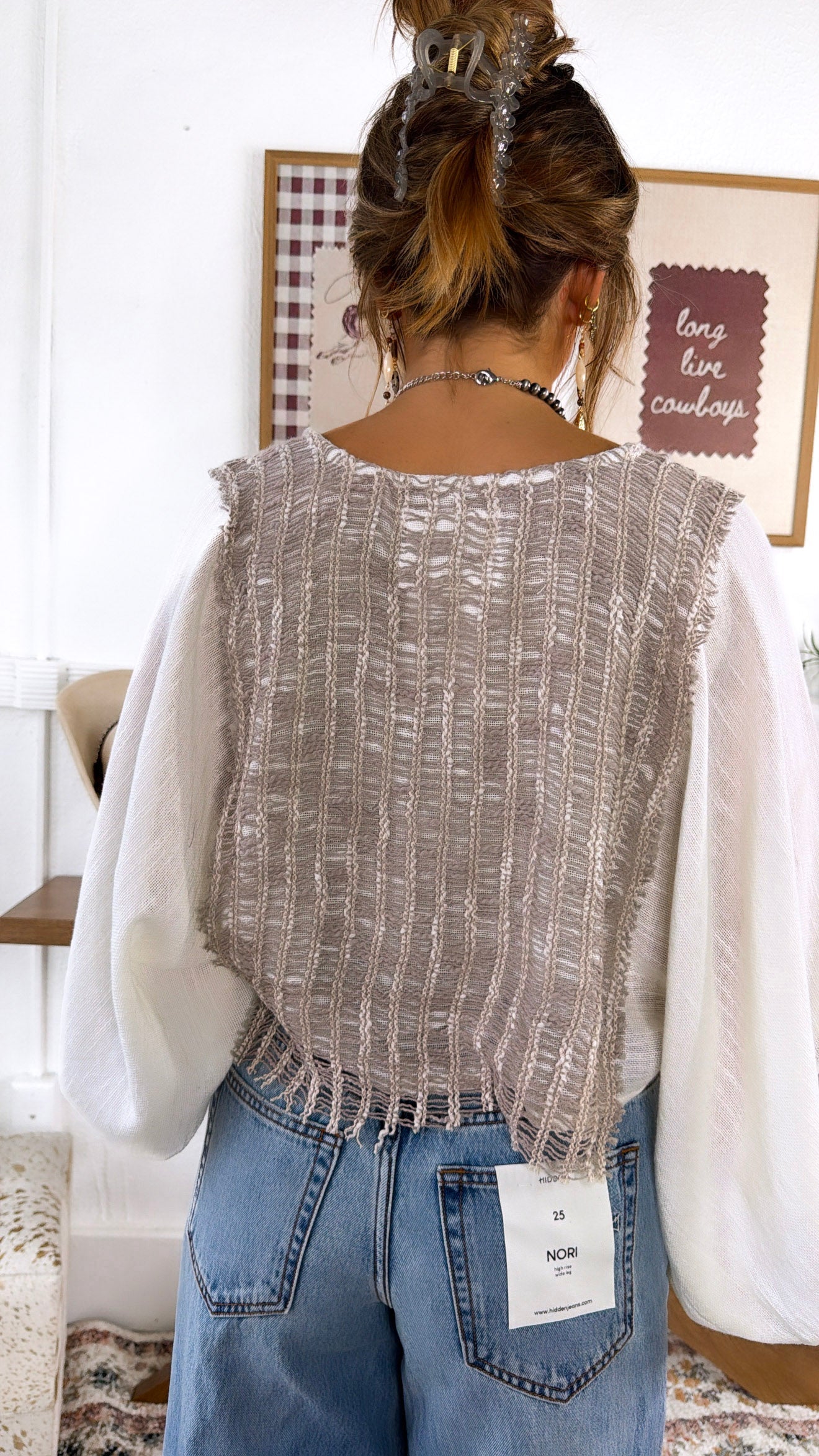 Driftwood Blouse, Natural Multi