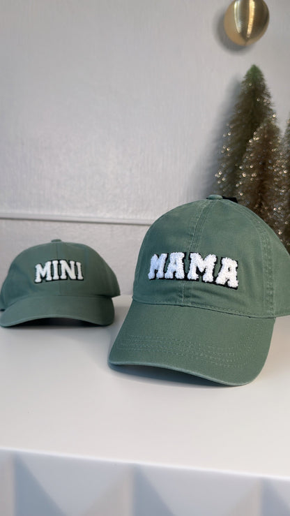 Mommy & Mini Ball Cap, Sage