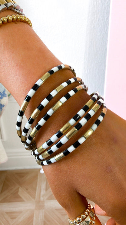 BuDhaGirl: Veda Bangles- set of 6- Black