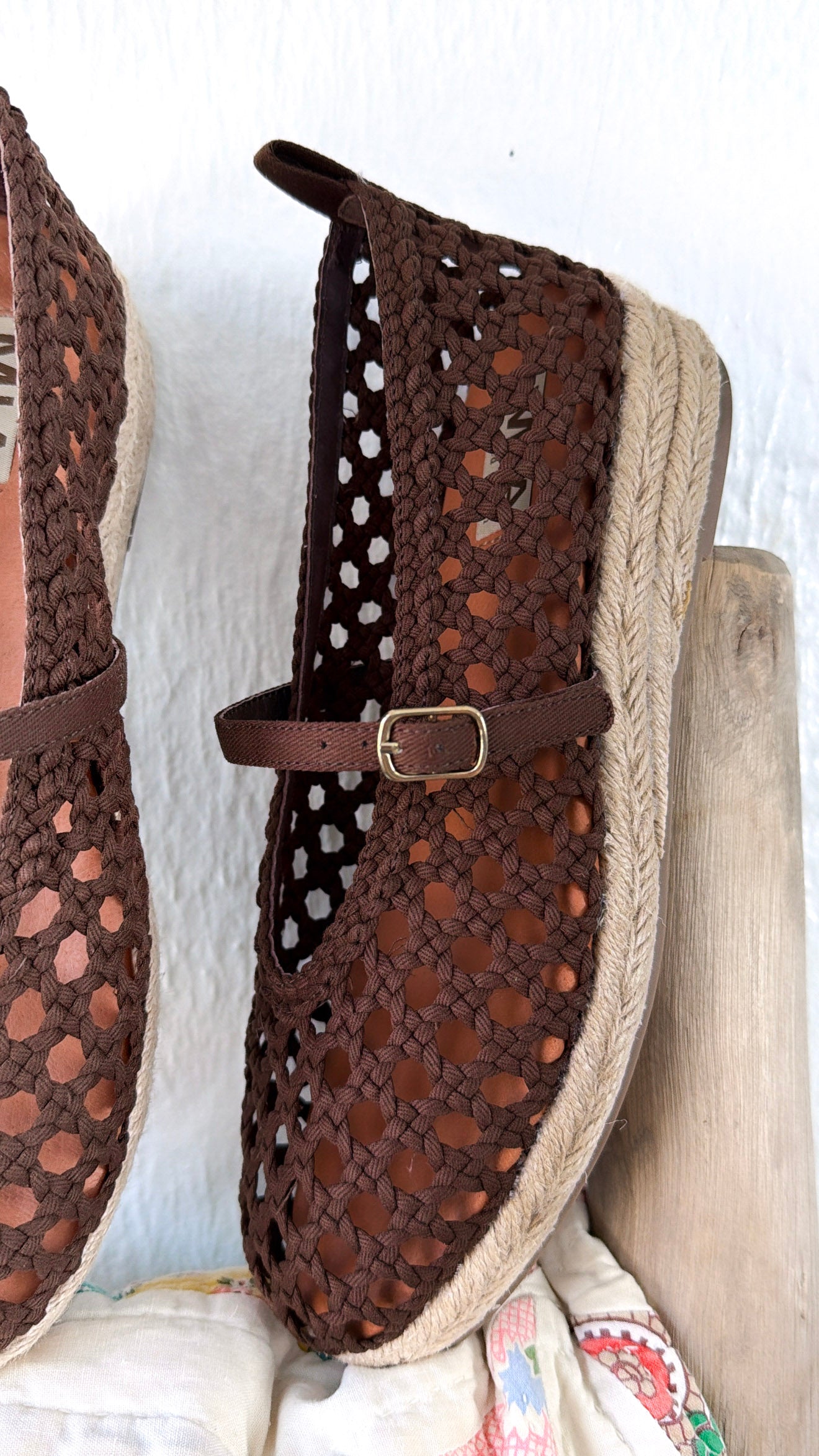 Ella Woven Mary Jane, Brown