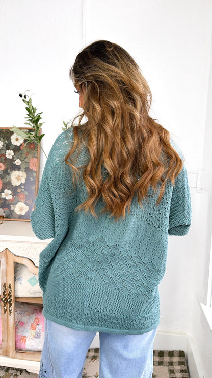 Lucy Lightweight Cardigan, Jade