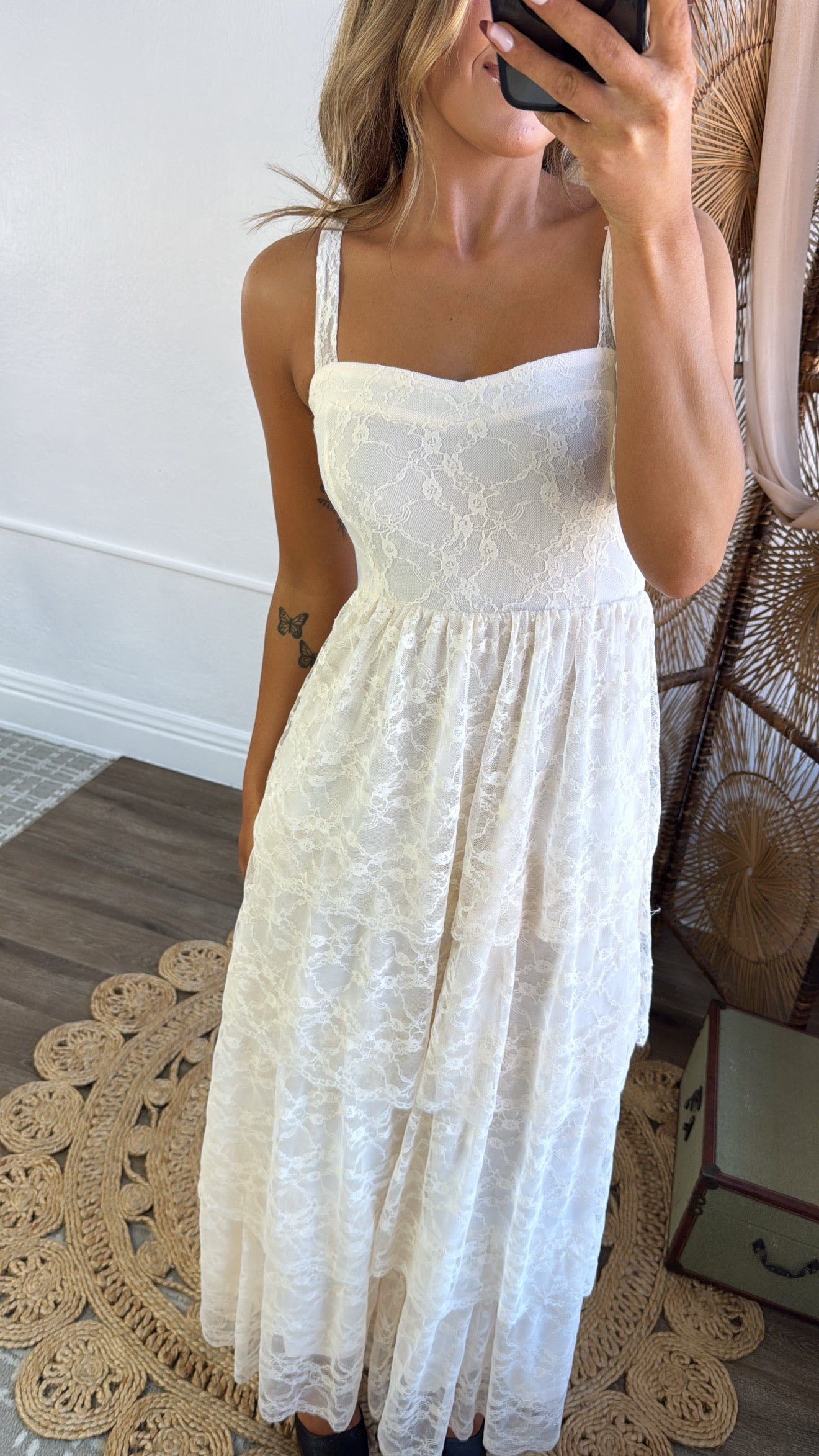 Penelope Floral Maxi Dress, Ivory Cream