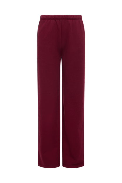 Core Fleece Wide Leg Sweatpant | Ruby