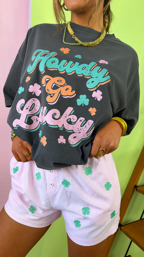 Howdy Go Lucky Graphic Tee, Pepper