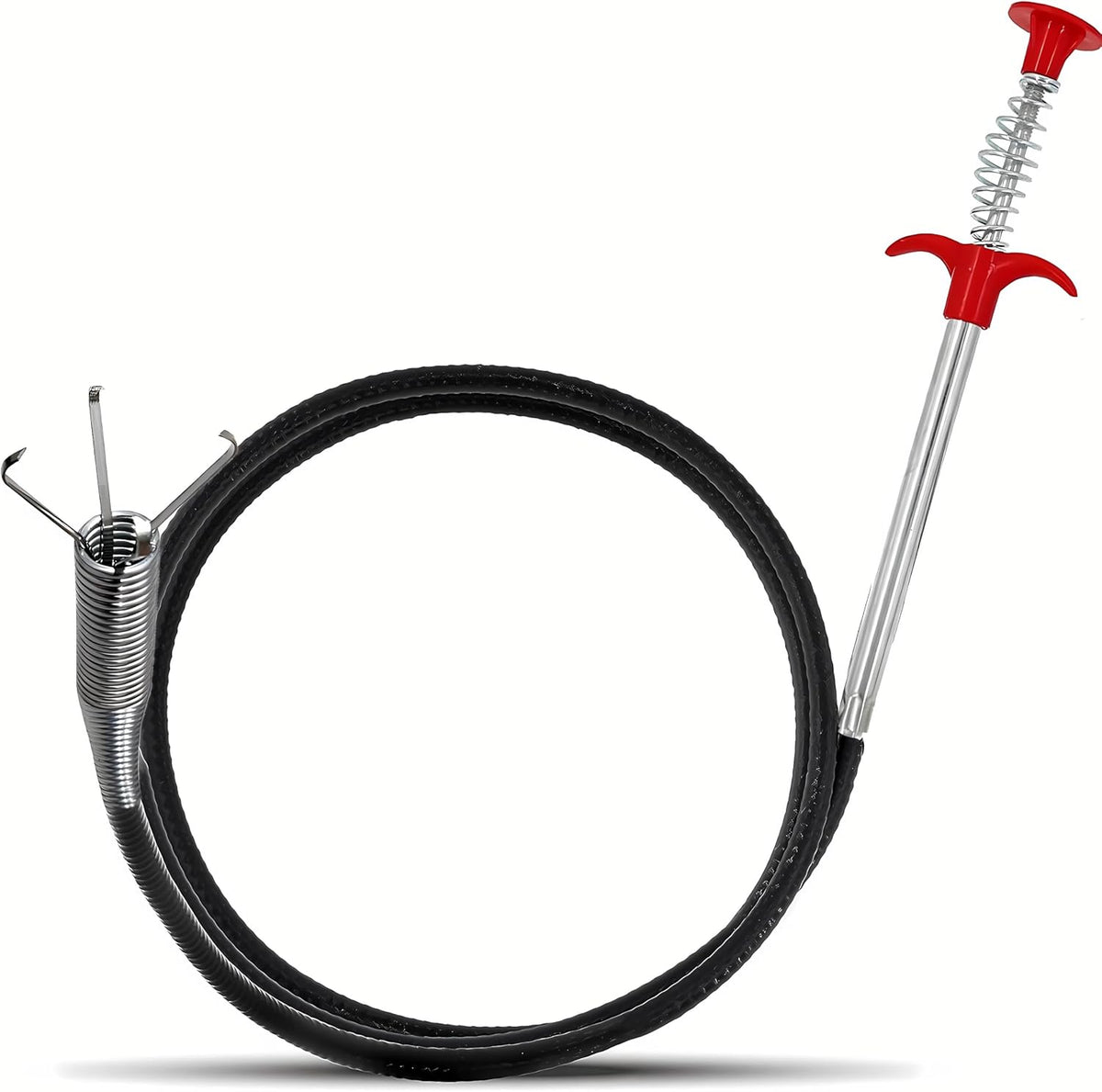 Sewer Clog Remover — Flexible Grab Hook Telescopic Retriever (79 inches)
