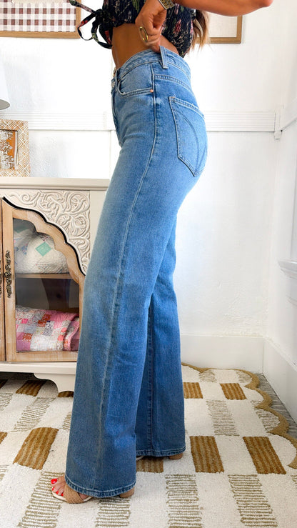 Nico High Rise Wide Leg Denim, Medium